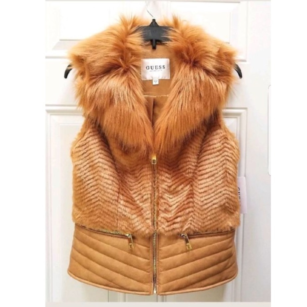 Guess fur vest jacket